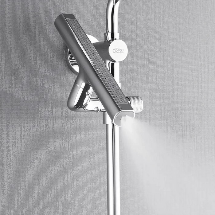 Forno Acqua AcquaFALL Shower, Overhead Rainfall Shower, Handheld Shower Head SCW1CP-S8