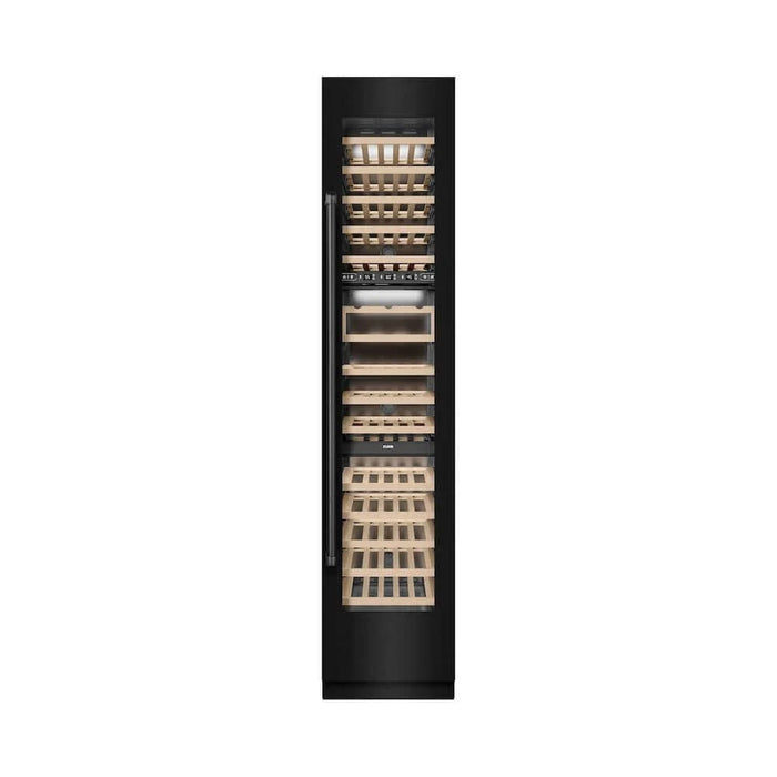 ZLINE 18"Triple Zone 68 Bottle Right Hinge Column Wine Cooler, Black Stainless Steel RCWVR-BS-18