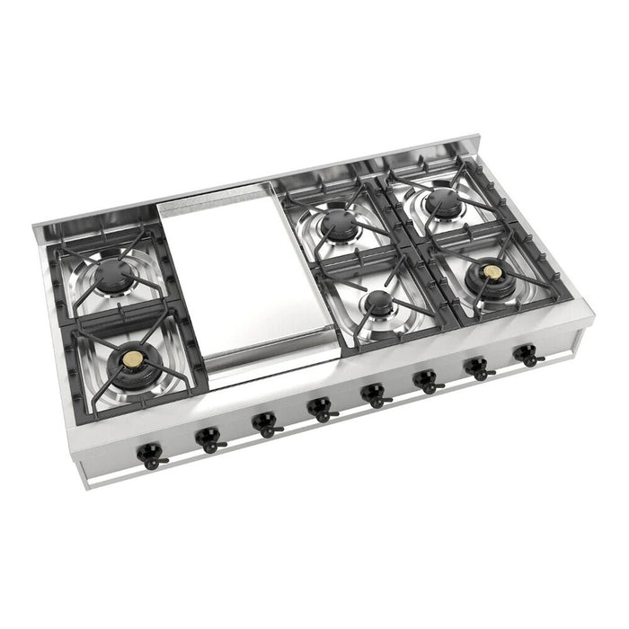 ILVE Nostalgie II 48" Built-In Gas Rangetop UHCP48FNSSB
