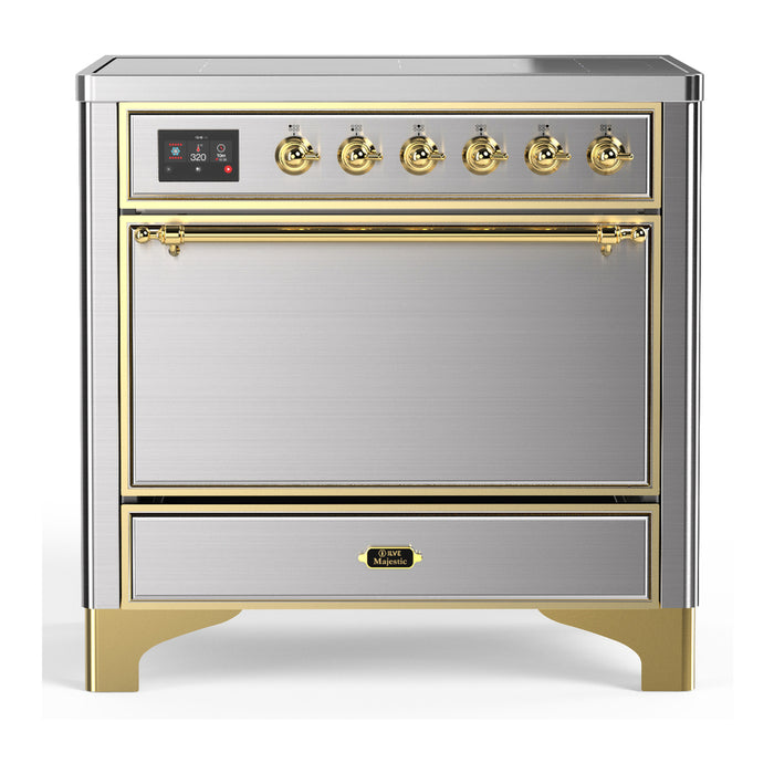 ILVE 36"Majestic III Induction Range, UMIB36QNR3 — UMIB36QNR3AWB