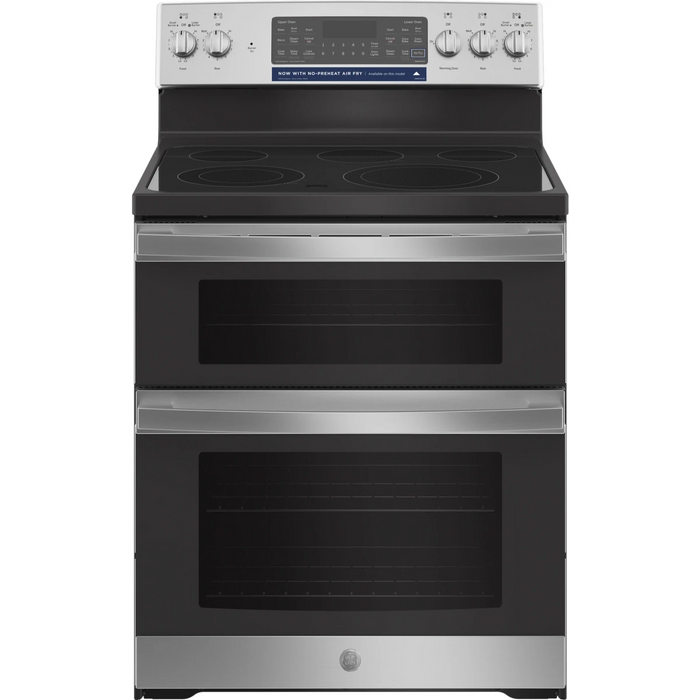 GE 30" Freestanding Double Oven Electric Range, JBS86SPSS