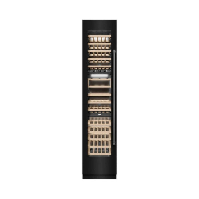 ZLINE 18"Triple Zone 68 Bottle Left Hinge Column Wine Cooler, Black Stainless Steel RCWVL-BS-18