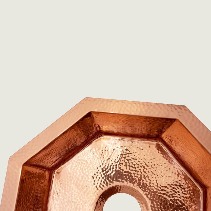 Nauxus Custom Handmade Copper Undermount Bar Sink RCB02-NX