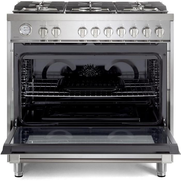 Verona 36" Freestanding Dual Fuel Range VPRFSGG365SS