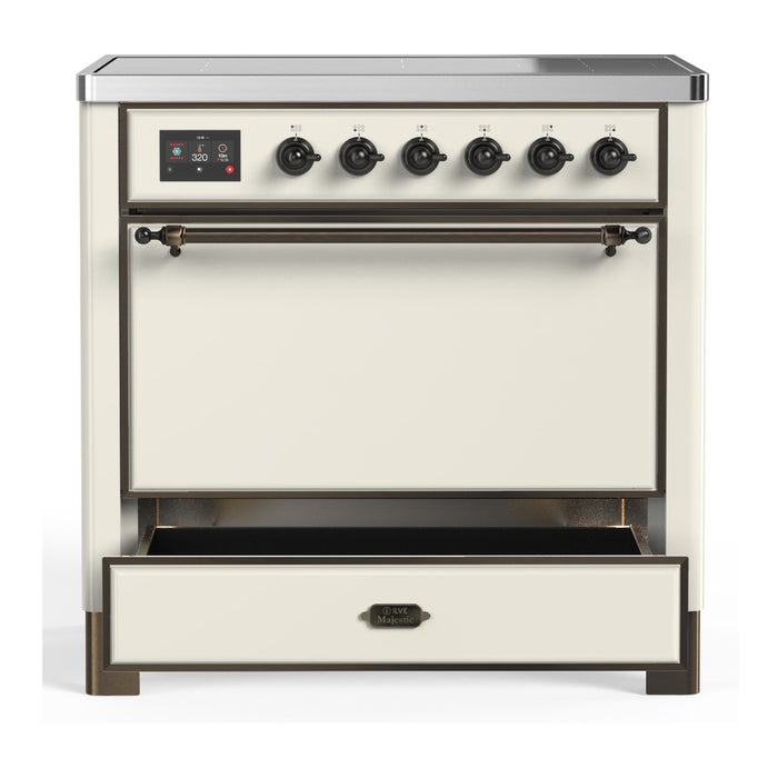 ILVE 36"Majestic III Induction Range, UMIB36QNR3 — UMIB36QNR3AWB