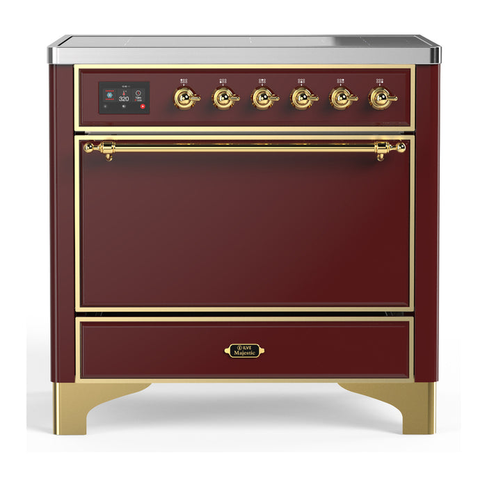 ILVE 36"Majestic III Induction Range, UMIB36QNR3 — UMIB36QNR3AWB
