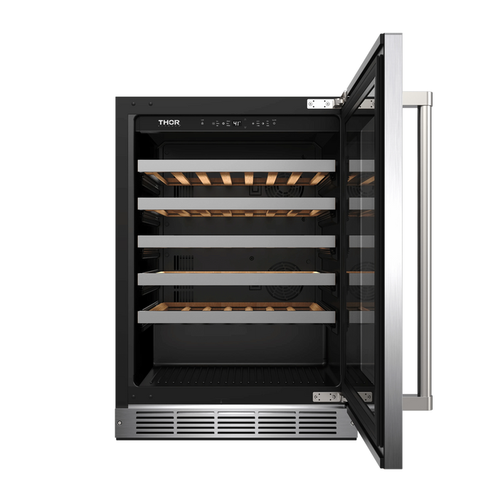 THOR Kitchen 24" Wine Cooler 46 Bottle Single Zone TWC24US