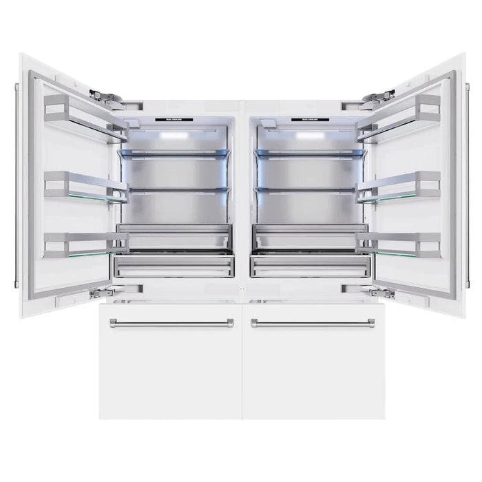 ZLINE 72" Built-In Bottom Freezer Refrigerator,Water Dispenser, Ice Maker, RBIT-WM-72