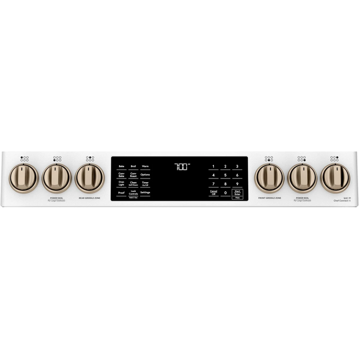 Cafe 30" Slide-In Gas Smart Range, CGS700P4MW2