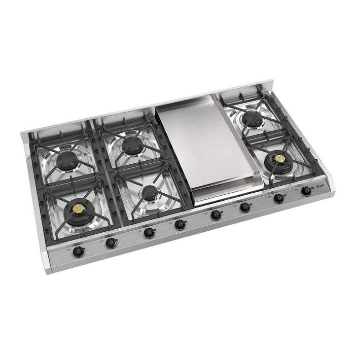 ILVE Nostalgie II 48" Built-In Gas Cooktop UHCP1265FNSSB