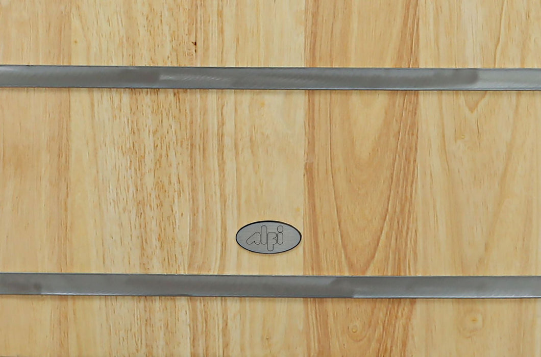 ALFI brand 61'' Free Standing Wooden BathTub, Headrest AB1163