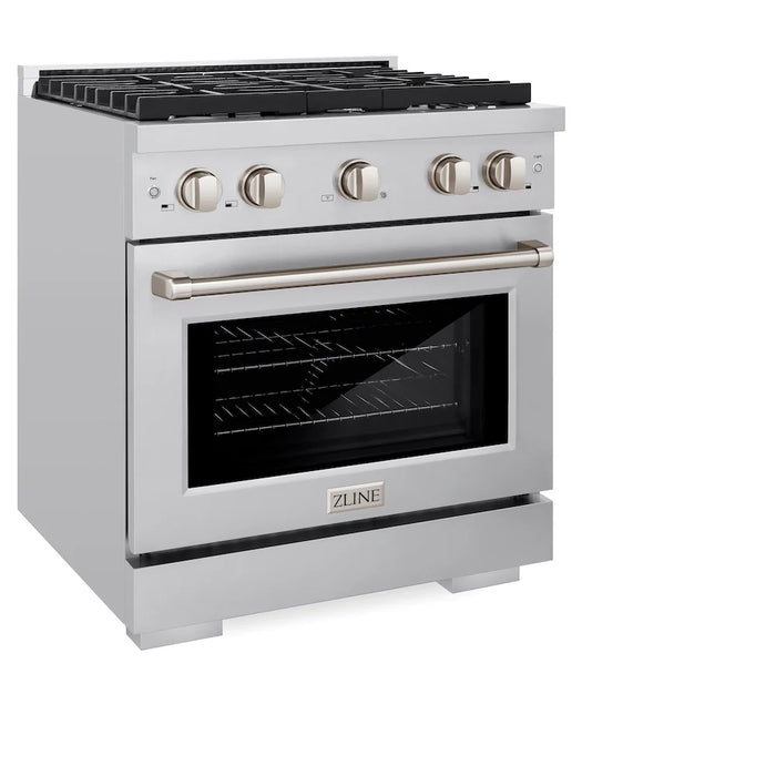 ZLINE 30"Paramount Dual Fuel Range Stainless Steel, SDR30