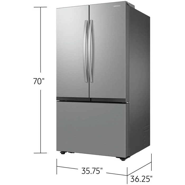 SAMSUNG 36" Freestanding 3-Door French Door Refrigerator, RF32CG5D00SR