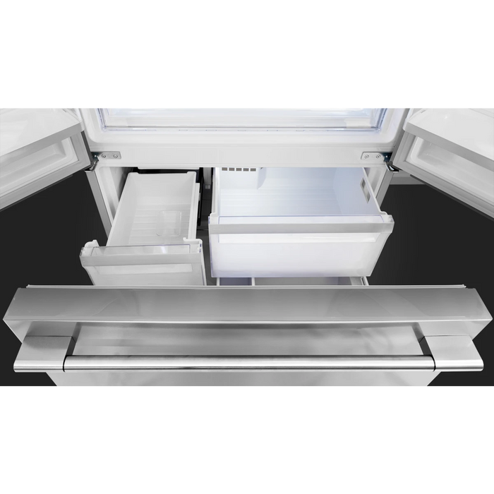 FULGOR 36" Freestanding Counter Depth French Door Refrigerator, F6FBM36S1