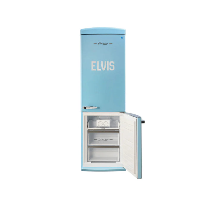 UNIQUE 24" Elvis Classic Retro Bottom Mount Refrigerator, UGP-340L E AC