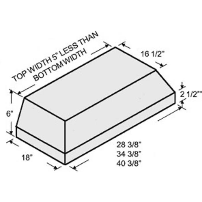 Vent-A-Hood 42" Decorative Wall Hood Liner, KH40SLDSS