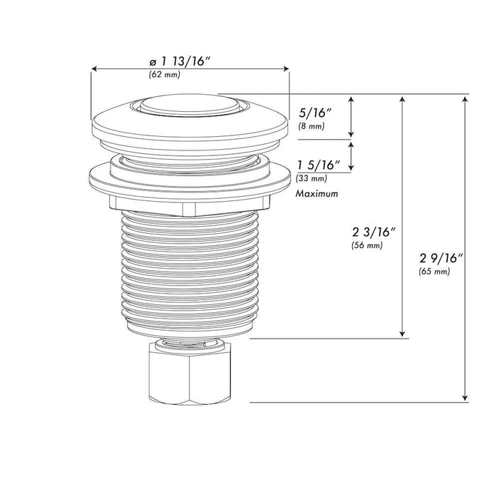 ZLINE Air Switch Button for Garbage Disposal DBM