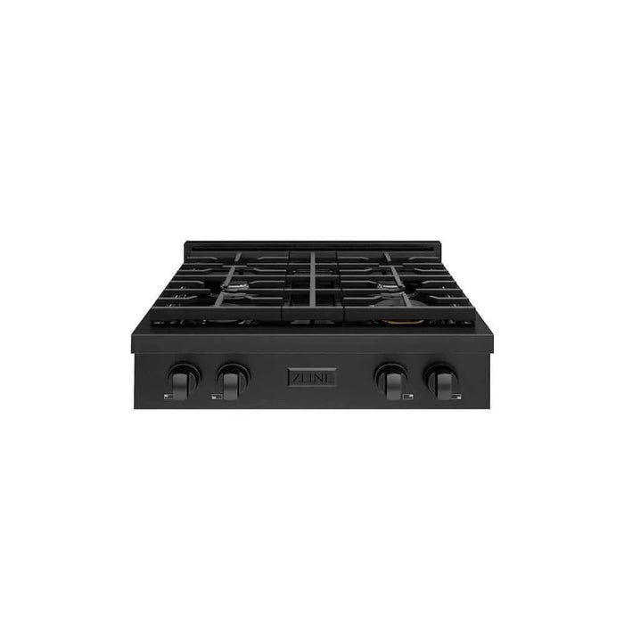 ZLINE 30" Paramount Gas Rangetop Black Stainless Steel SRTB-30