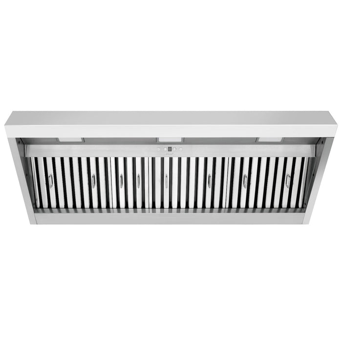48" Range Hood Insert, Ultra Quiet Stainless Steel 8" Ducted with 1200 CFM Powerful Suction — NX-19IL-48-Warm White