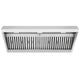 48" Range Hood Insert, Ultra Quiet Stainless Steel 8" Ducted with 1200 CFM Powerful Suction — NX-19IL-48-Warm White