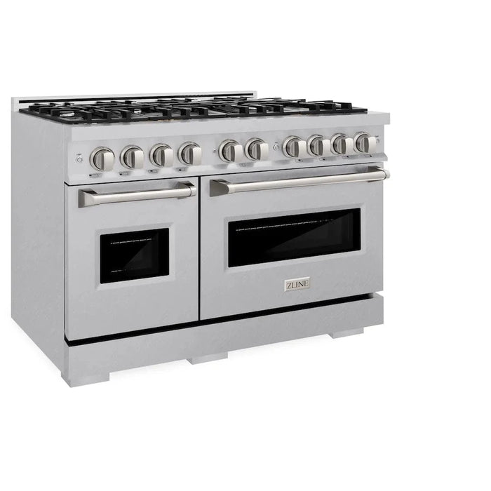 ZLINE 48" Classic Gas Range, Convection Gas Oven DuraSnow® Stainless Steel, CGRS-48