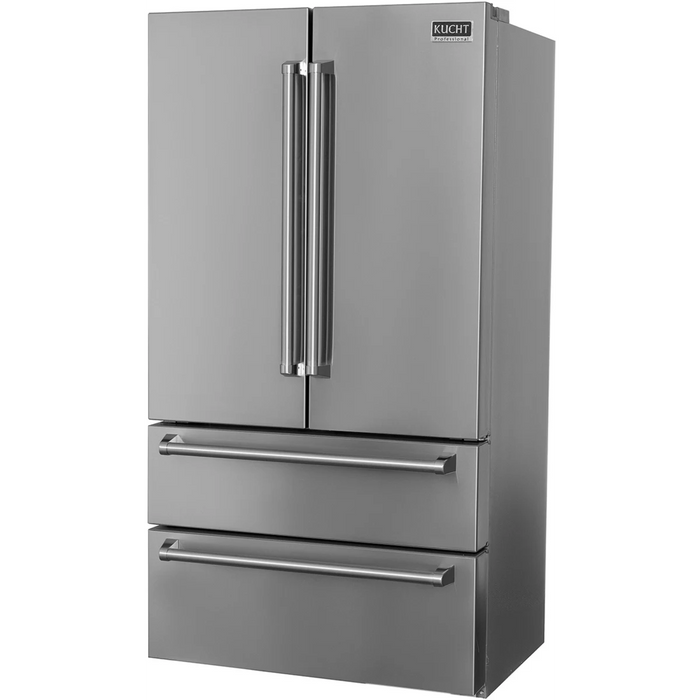 Kucht 36" Counter Depth Freestanding French Door Refrigerator KR700i