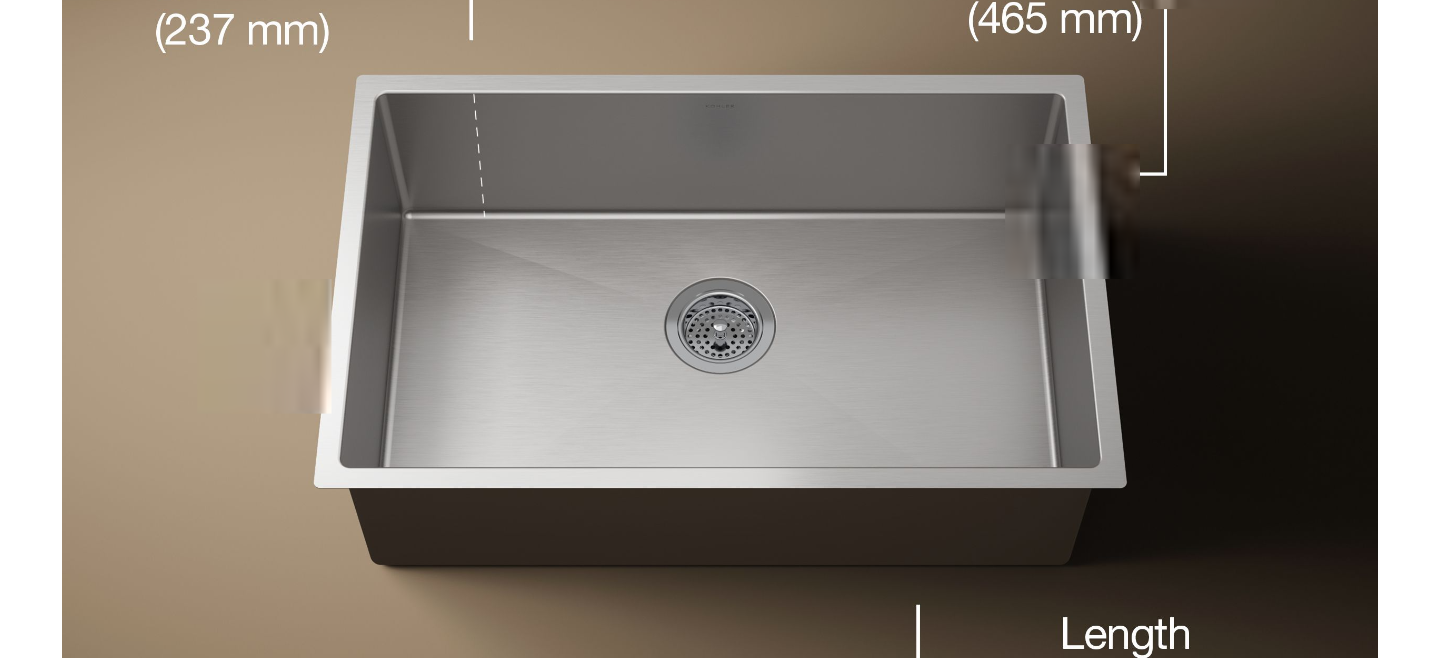 KOHLER Strive 29" undermount single-bowl kitchen sink K-5409