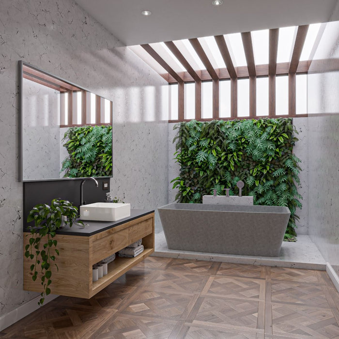 ALFI brand 16" Modern Square Above Mount Ceramic Sink ABC903