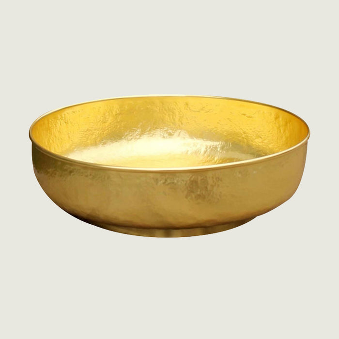Nauxus Custom Handmade Copper Round Bathroom Sink RCB06-NX