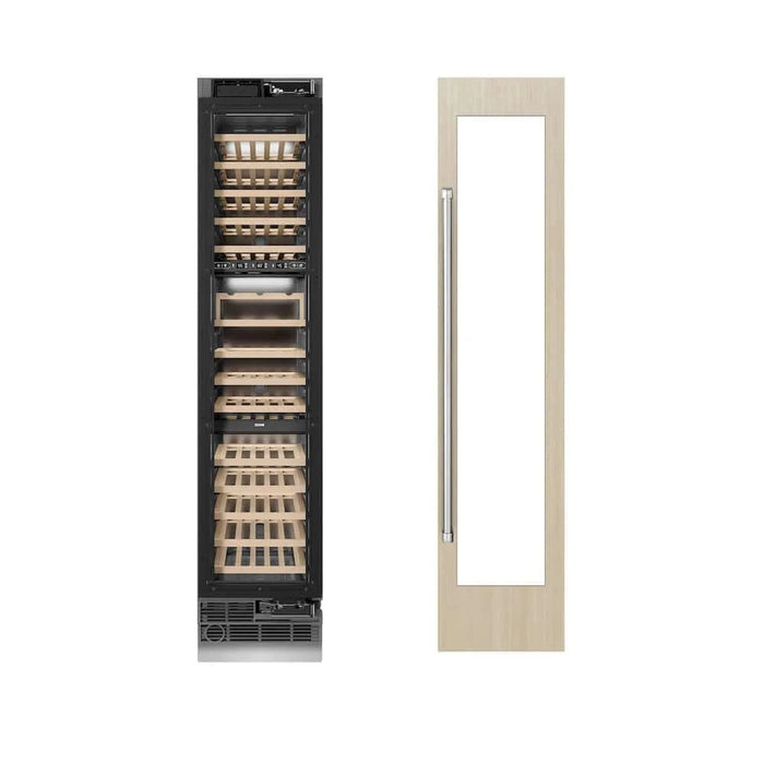 ZLINE 18" Triple Zone 68 Bottle Panel Ready Column Right Hinge Wine Cooler RBCWVR-18