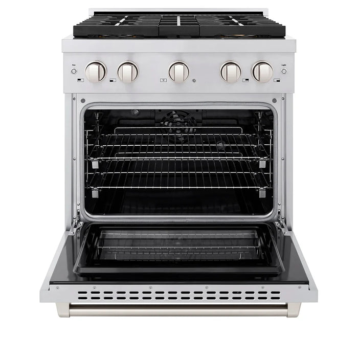 ZLINE 30" Paramount Dual Fuel Range DuoPro™ Cooktop, Electric Convection Oven PSDRS-30