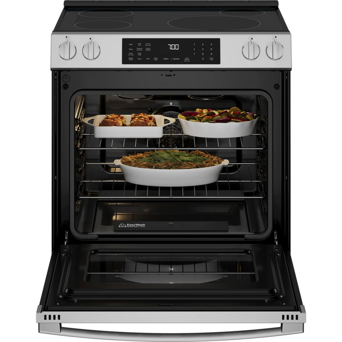 GE 30" Smart Slide-In Induction Range, PHS700AYFS