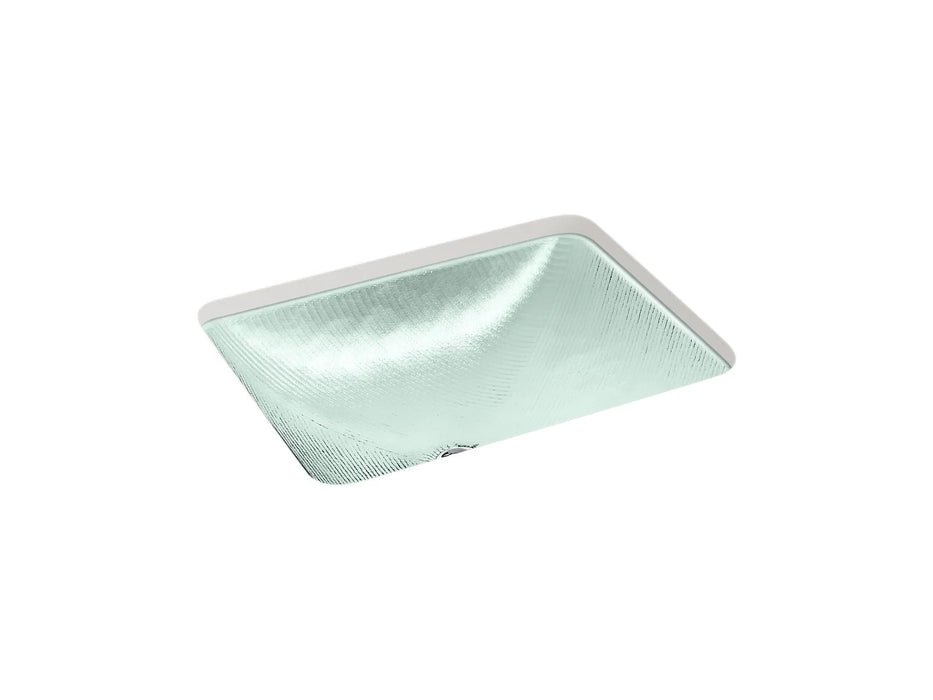 KOHLER Yepsen 20" rectangular undermount bathroom sink, no overflow K-28823
