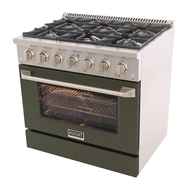 Kucht 36” Pro-Style Kitchen Dual Fuel Range - KDF362/LP-OG