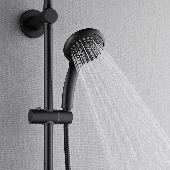 Forno Acqua AcquaSPA Retrofit Shower, Overhead Rainfall Shower, Handheld Shower Head SC32BK-C8