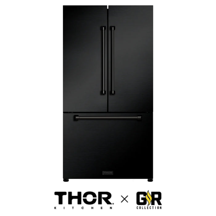 Gordon Ramsay by THOR Kitchen 36" Refrigerator Matte Black RF3621CTD00