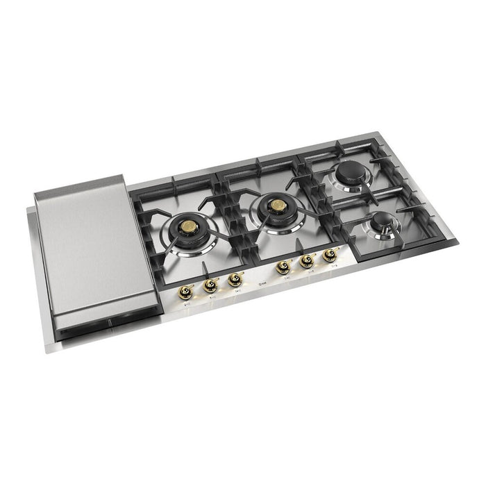 ILVE Nostalgie II 48" Built-In Gas Cooktop UHCPT125FNSSG