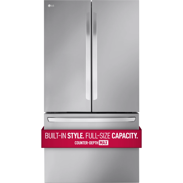 LG 36" Smart Freestanding Counter-Depth MAX™ French Door Refrigerator, LRFLC2706S