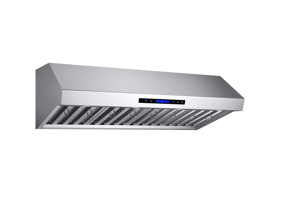 Forno 48'' 1000 CFM Wall Mount Range Hood Stainless Steel, FRHWM5030-48