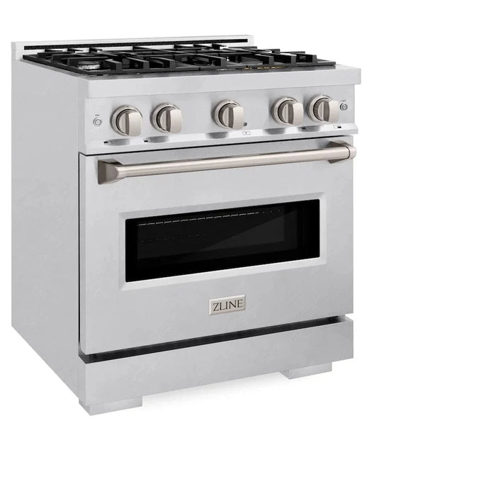 ZLINE 30" Classic Gas Range, Convection Gas Oven DuraSnow® Stainless Steel, CGRS-30