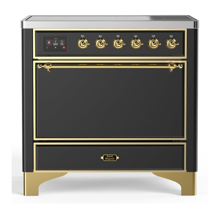 ILVE 36"Majestic III Induction Range, UMIB36QNR3 — UMIB36QNR3AWB
