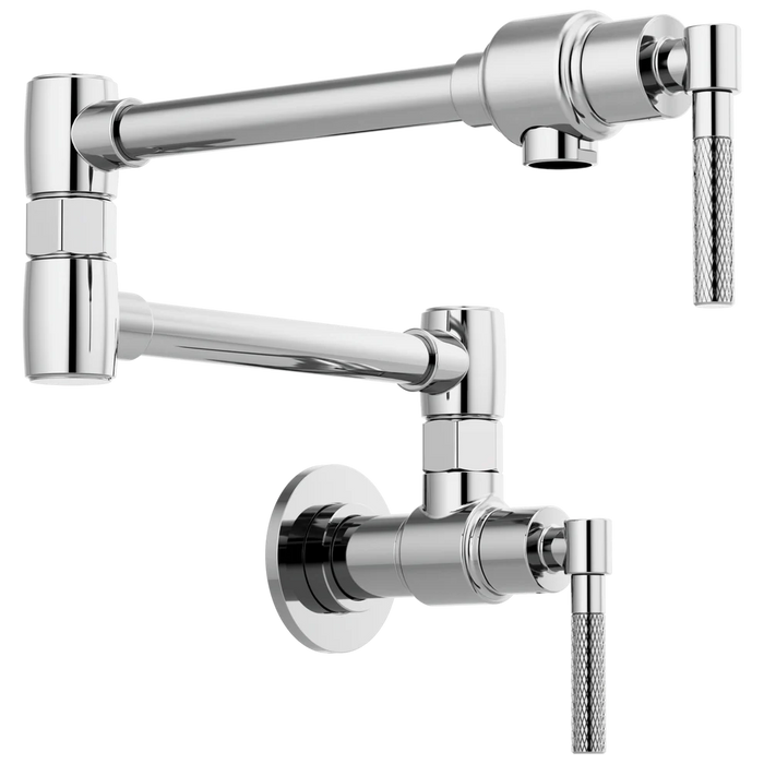 Brizo Litze Wall Mount Pot Filler with Knurled Handle Kit 62843LF