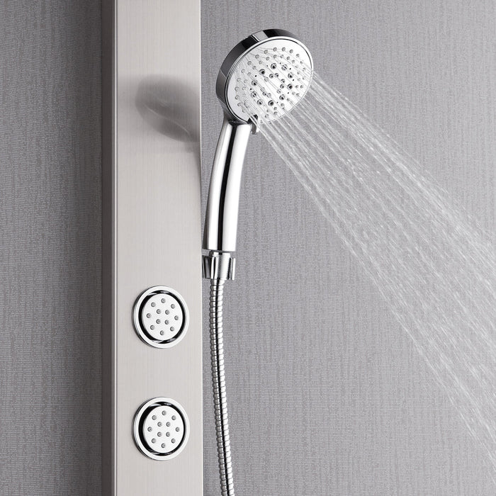 Forno Acqua AcquaSPA Shower Panel, Overhead Rainfall Shower, Handheld Shower Head SL31BC-8