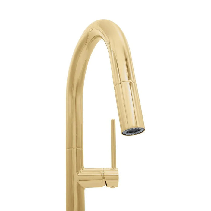 ZLINE Voltaire Kitchen Faucet, Polished Gold, VLT-KF-PG