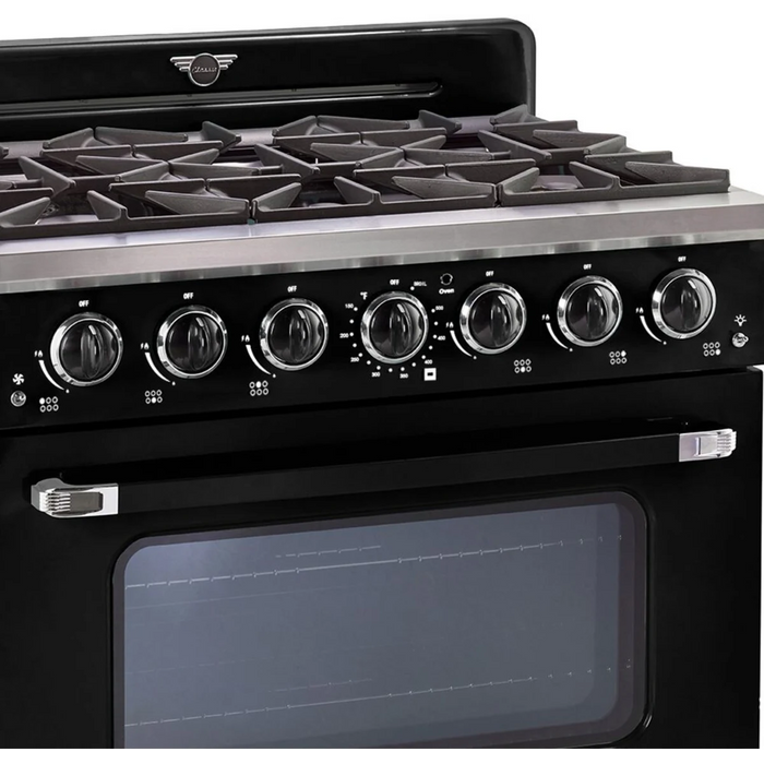UNIQUE 36" Freestanding Retro Gas Range, UGP-36CR B