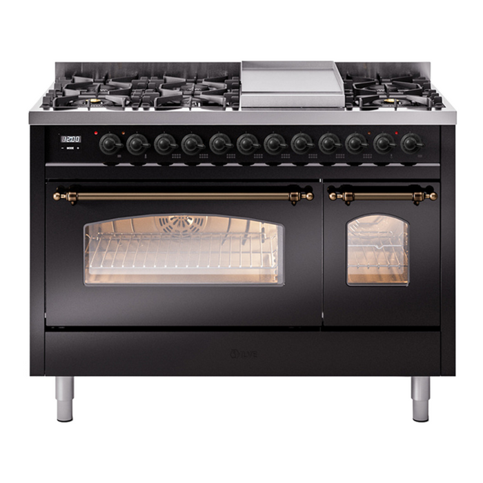 ILVE Nostalgie II 48" Dual Fuel Range, UP48FNMP