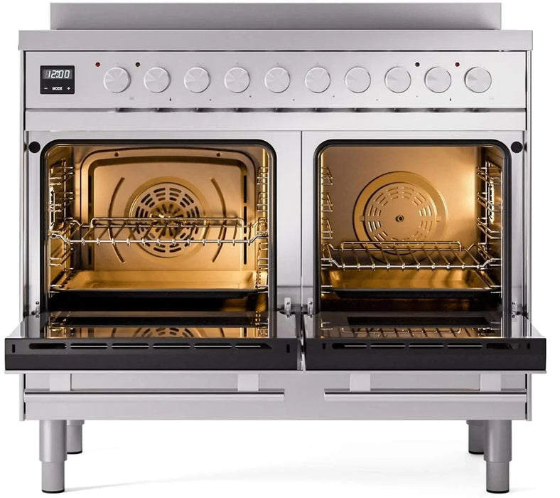ILVE 40"Professional Plus Induction Range, Stainless Steel UPDI406WMPSS