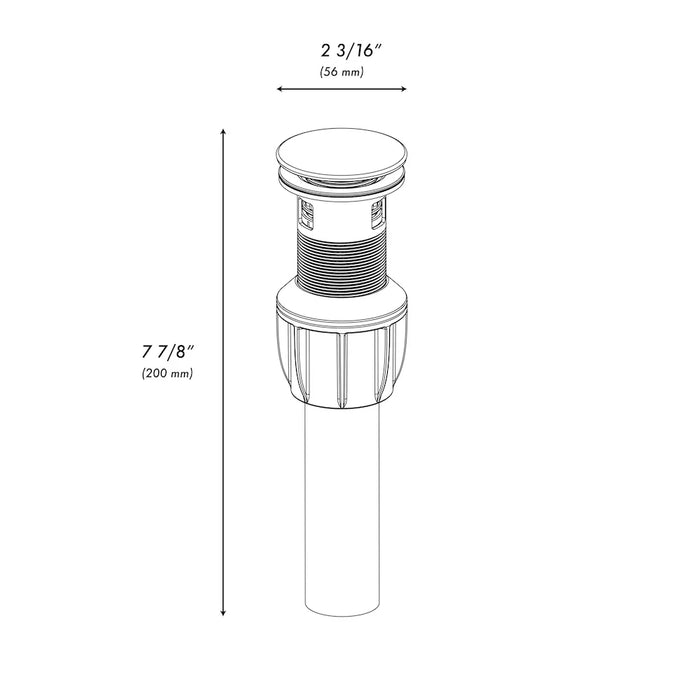 ZLINE Rubicon Push Button Drain, RBCN1-PDO-BN