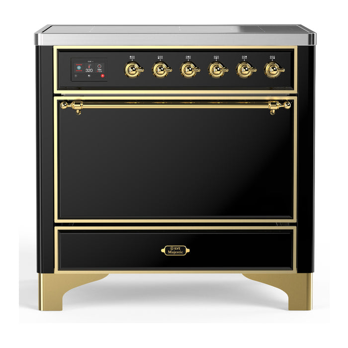 ILVE 36"Majestic III Induction Range, UMIB36QNR3 — UMIB36QNR3AWB
