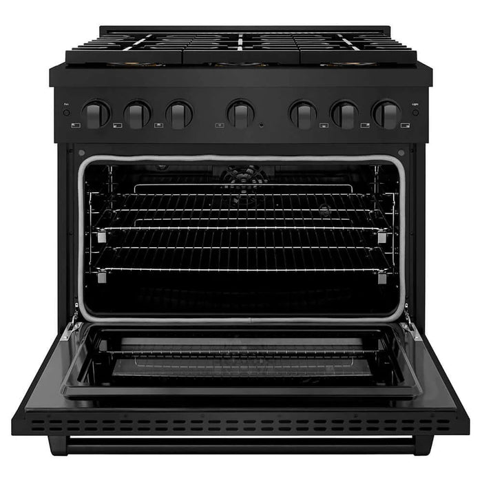 ZLINE 36" Paramount Dual Fuel Range DuoPro™ Cooktop, Electric Convection Oven PSDRB-36